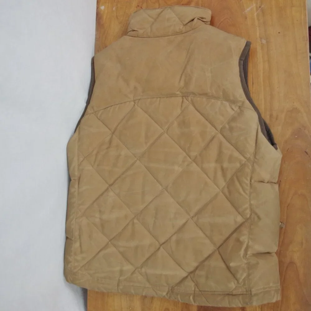 LL Bean Ladies' Treated Quilted Cotton Down Vest Small - Picture 3 of 12